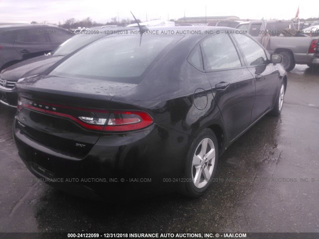 1C3CDFBB8GD660538 - 2016 DODGE DART SXT BLACK photo 4