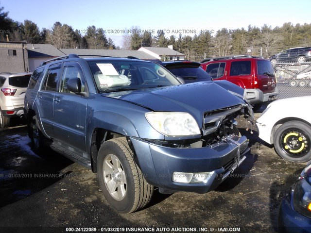 JTEBU14R640037695 - 2004 TOYOTA 4RUNNER SR5/SPORT BLUE photo 1