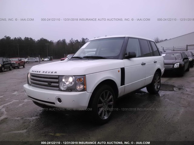 SALME11464A156031 - 2004 LAND ROVER RANGE ROVER HSE WHITE photo 2