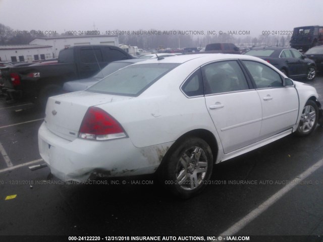 2G1WB5E35E1119025 - 2014 CHEVROLET IMPALA LIMITED LT WHITE photo 4