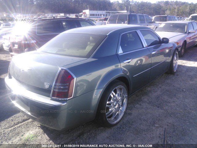 2C3KA63H86H107865 - 2006 CHRYSLER 300C TEAL photo 4