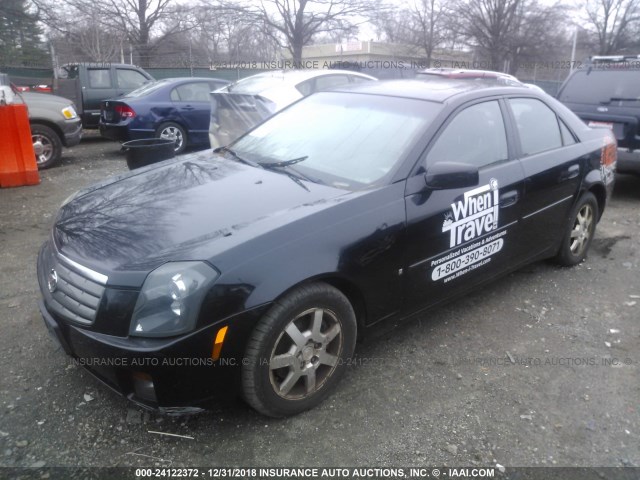 1G6DP577860107001 - 2006 CADILLAC CTS HI FEATURE V6 BLACK photo 2