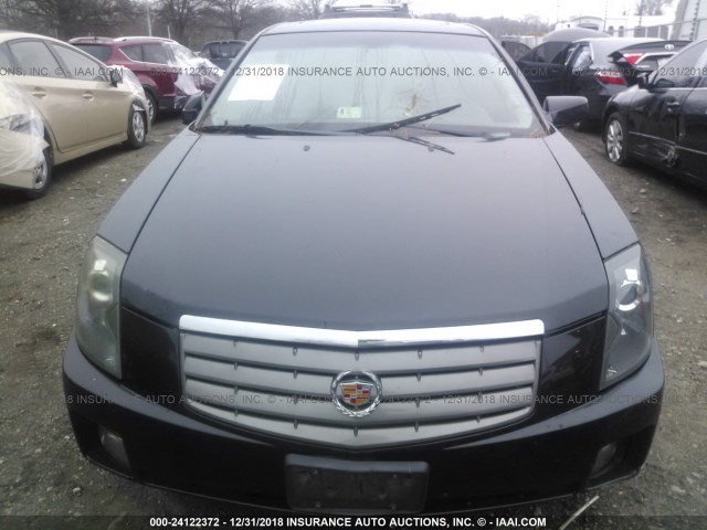 1G6DP577860107001 - 2006 CADILLAC CTS HI FEATURE V6 BLACK photo 6