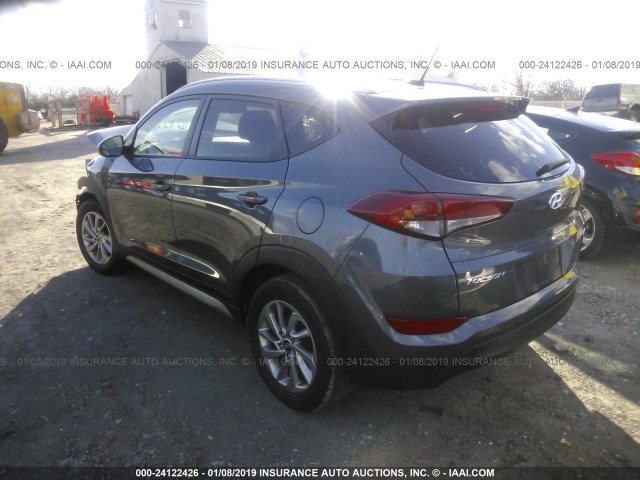 KM8J3CA4XHU258895 - 2017 HYUNDAI TUCSON LIMITED/SPORT AND ECO/SE GRAY photo 3