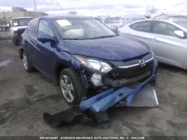 3CZRU6H55HM728494 - 2017 HONDA HR-V EX BLUE photo 6