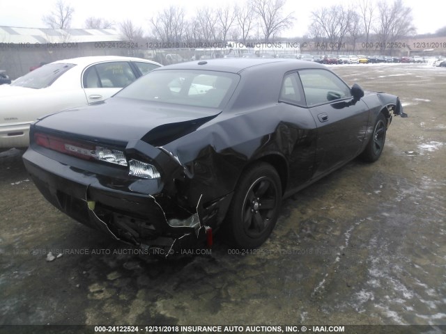 2B3CJ4DV8AH162786 - 2010 DODGE CHALLENGER SE BLACK photo 4