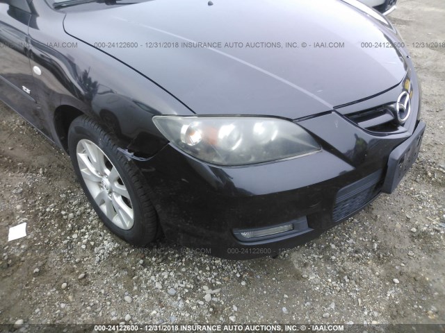 JM1BK324281149679 - 2008 MAZDA 3 S BLACK photo 6