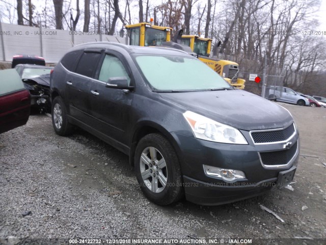 1GNLVGEDXAJ259570 - 2010 CHEVROLET TRAVERSE LT GRAY photo 1