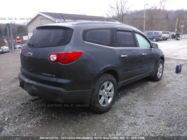 1GNLVGEDXAJ259570 - 2010 CHEVROLET TRAVERSE LT GRAY photo 4