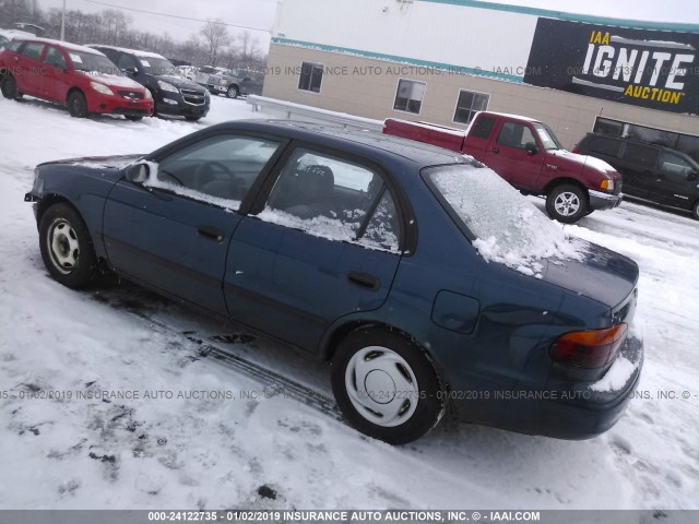 1Y1SK5288YZ423270 - 2000 CHEVROLET GEO PRIZM LSI BLUE photo 3