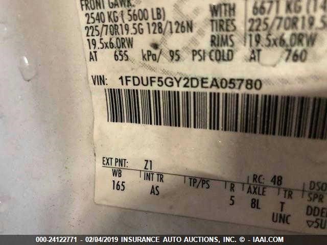 1FDUF5GY2DEA05780 - 2013 FORD F550 SUPER DUTY Unknown photo 9