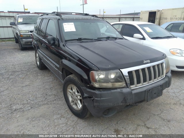 1J4GX48S54C222376 - 2004 JEEP GRAND CHEROKEE LAREDO/COLUMBIA/FREEDOM BLACK photo 1