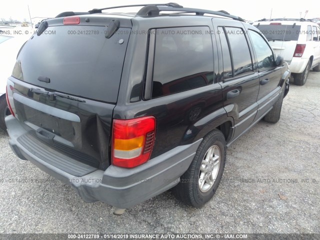 1J4GX48S54C222376 - 2004 JEEP GRAND CHEROKEE LAREDO/COLUMBIA/FREEDOM BLACK photo 4