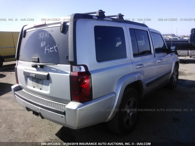 1J8HH48P69C540168 - 2009 JEEP COMMANDER SPORT SILVER photo 4