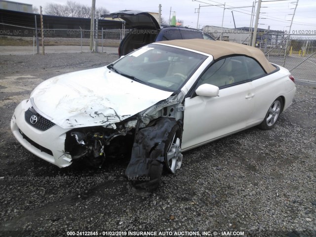 4T1FA38P88U160668 - 2008 TOYOTA CAMRY SOLARA SE/SLE/SPORT WHITE photo 2