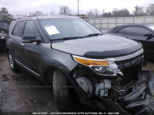 1FMHK7D84BGA86375 - 2011 FORD EXPLORER XLT GRAY photo 1