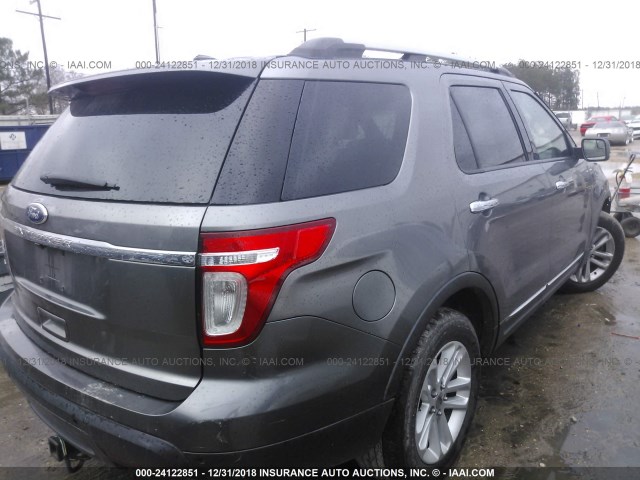 1FMHK7D84BGA86375 - 2011 FORD EXPLORER XLT GRAY photo 4