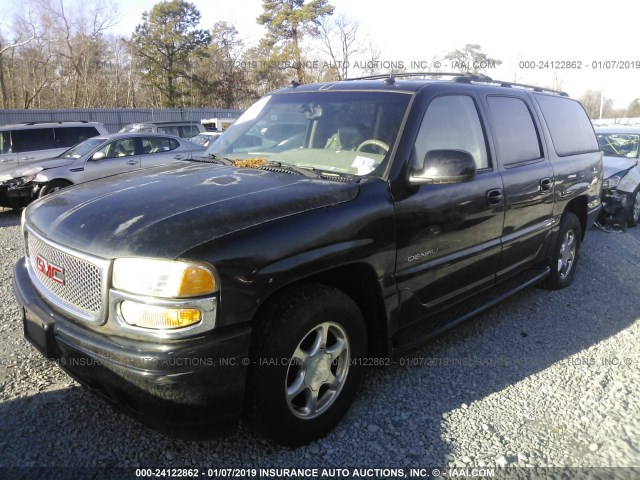 1GKFK66U73J213189 - 2003 GMC YUKON XL DENALI BLACK photo 2