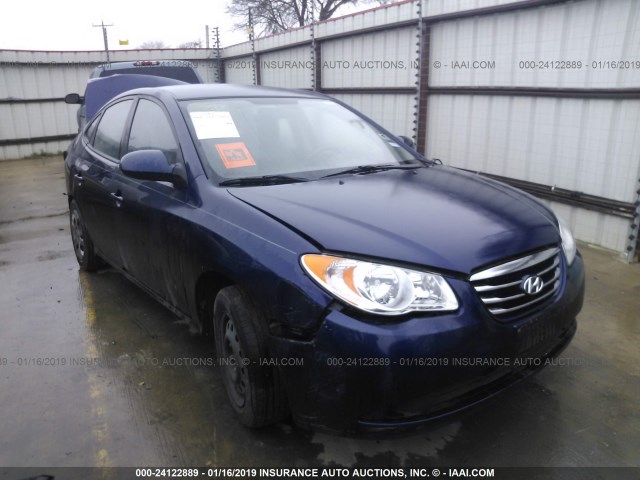 KMHDU4AD0AU196509 - 2010 HYUNDAI ELANTRA BLUE/GLS/SE BLUE photo 1
