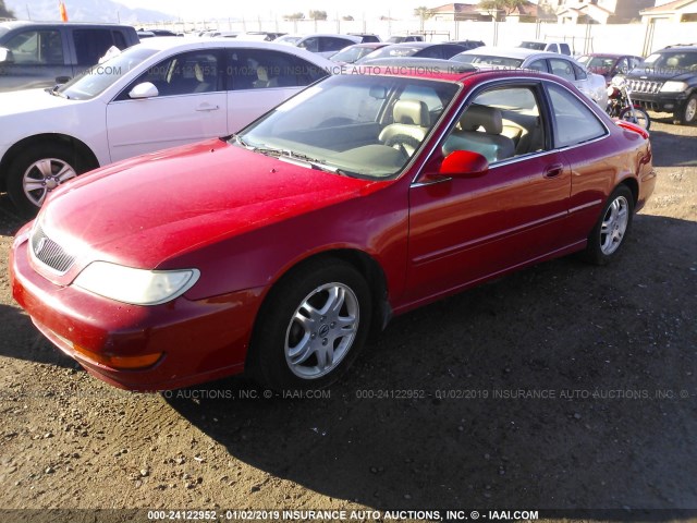 19UYA3259XL001300 - 1999 ACURA 2.3CL RED photo 2