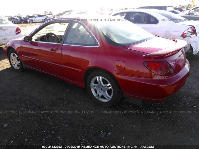 19UYA3259XL001300 - 1999 ACURA 2.3CL RED photo 3