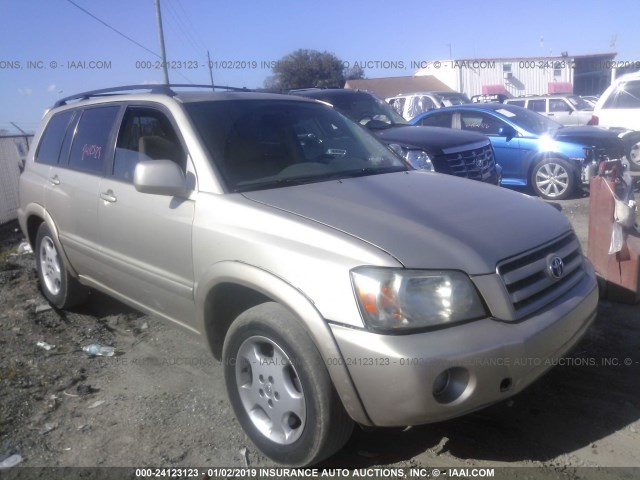 JTEDP21A650044281 - 2005 TOYOTA HIGHLANDER LIMITED GOLD photo 1