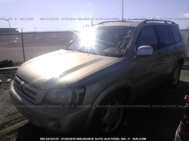 JTEDP21A650044281 - 2005 TOYOTA HIGHLANDER LIMITED GOLD photo 2