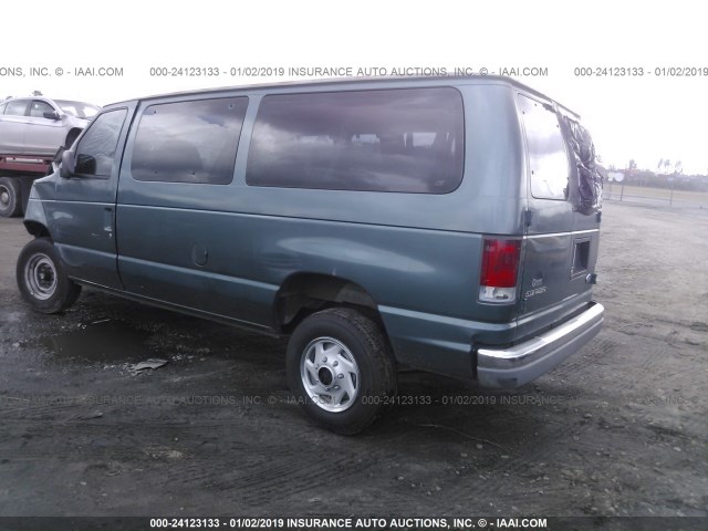 1FBHE31L6VHC10484 - 1997 FORD ECONOLINE E350 GREEN photo 3