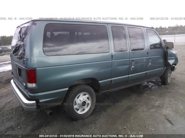 1FBHE31L6VHC10484 - 1997 FORD ECONOLINE E350 GREEN photo 4