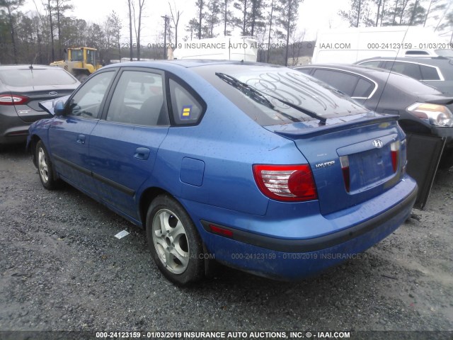 KMHDN56D46U183314 - 2006 HYUNDAI ELANTRA GLS/GT/LIMITED BLUE photo 3