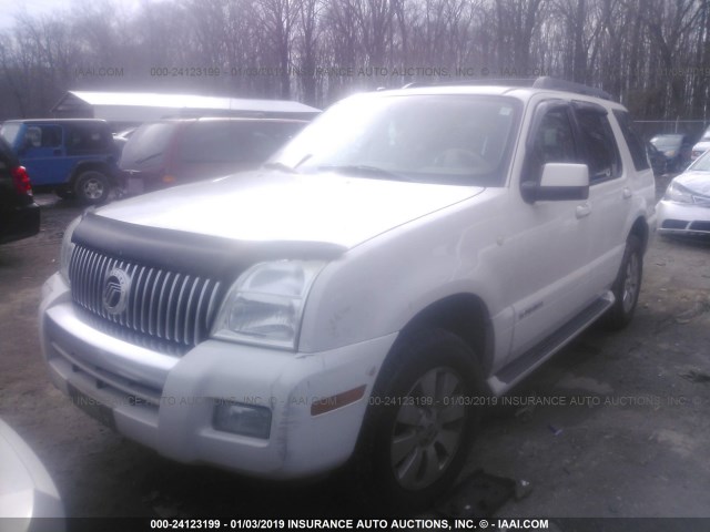 4M2EU47E28UJ02787 - 2008 MERCURY MOUNTAINEER LUXURY WHITE photo 2