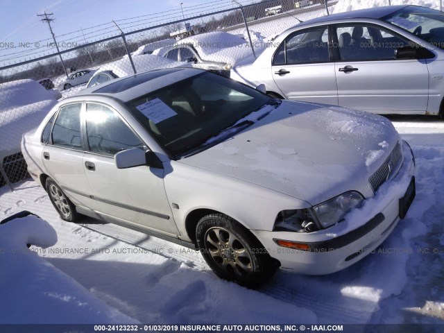 YV1VS29561F601013 - 2001 VOLVO S40 1.9T WHITE photo 1