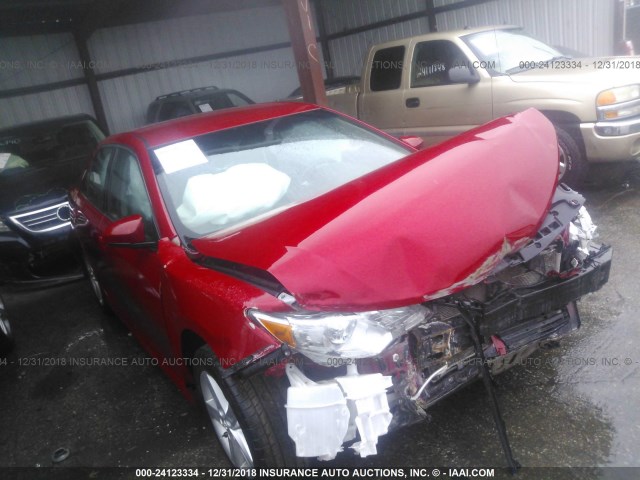 4T1BF1FK7EU839595 - 2014 TOYOTA CAMRY L/SE/LE/XLE RED photo 1