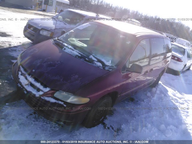 1B4GP54L3TB226017 - 1996 DODGE GRAND CARAVAN LE/ES RED photo 2