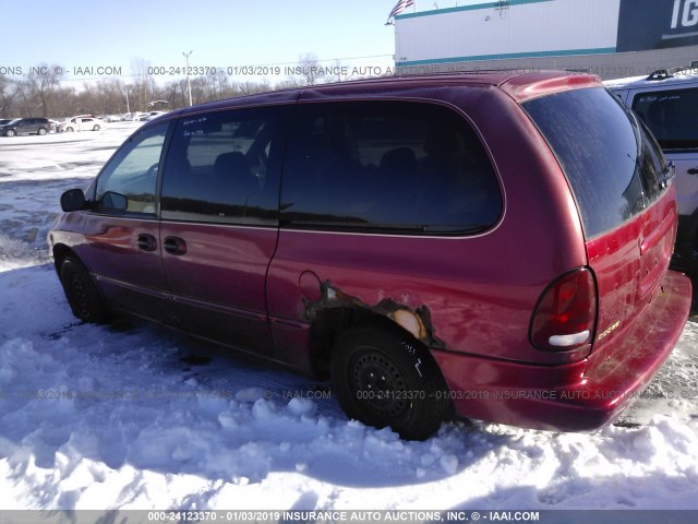 1B4GP54L3TB226017 - 1996 DODGE GRAND CARAVAN LE/ES RED photo 3