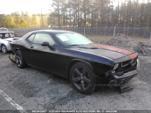 2C3CDYAG0DH520071 - 2013 DODGE CHALLENGER SXT BLACK photo 1