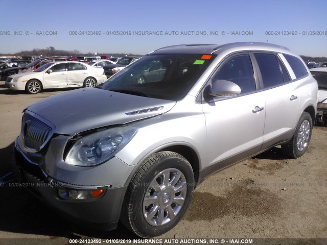 5GAKRBED1BJ107692 - 2011 BUICK ENCLAVE CXL SILVER photo 2