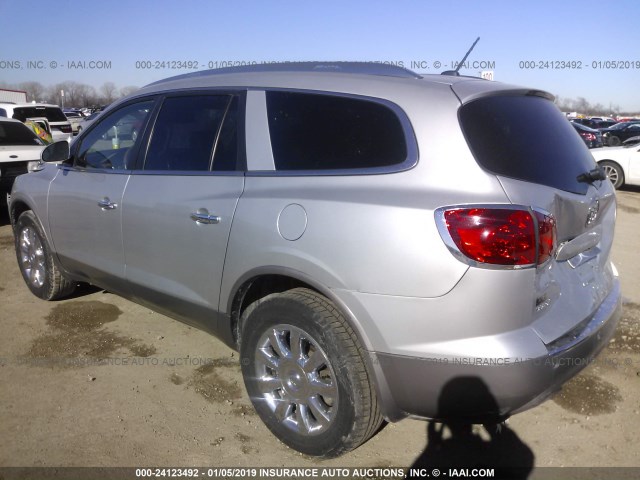 5GAKRBED1BJ107692 - 2011 BUICK ENCLAVE CXL SILVER photo 3