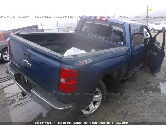 3GCUKREC0FG259160 - 2015 CHEVROLET SILVERADO K1500 LT BLUE photo 4