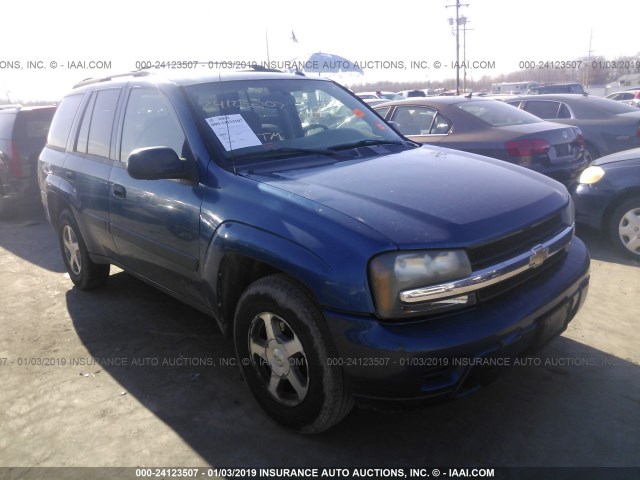 1GNDS13S952149685 - 2005 CHEVROLET TRAILBLAZER LS/LT BLUE photo 1