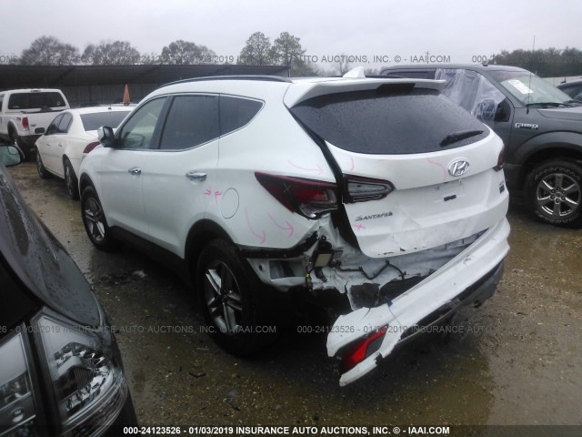 5XYZU3LB7JG518760 - 2018 HYUNDAI SANTA FE SPORT  WHITE photo 3