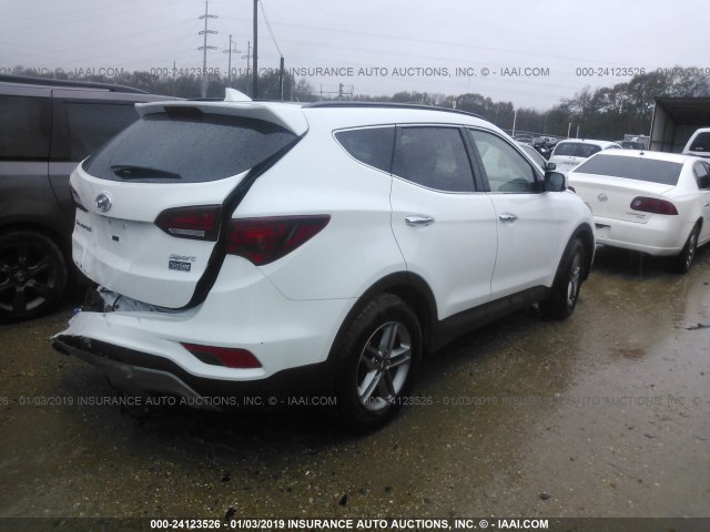 5XYZU3LB7JG518760 - 2018 HYUNDAI SANTA FE SPORT  WHITE photo 4