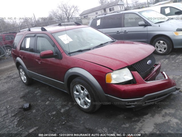 1FMDK02137GA15848 - 2007 FORD FREESTYLE SEL RED photo 1