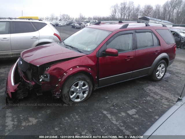 1FMDK02137GA15848 - 2007 FORD FREESTYLE SEL RED photo 2