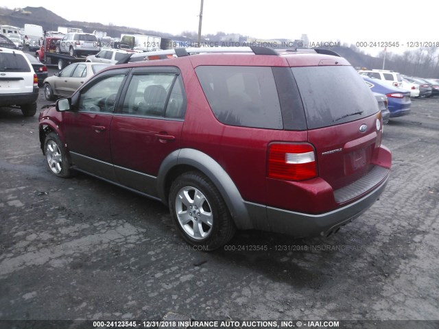 1FMDK02137GA15848 - 2007 FORD FREESTYLE SEL RED photo 3