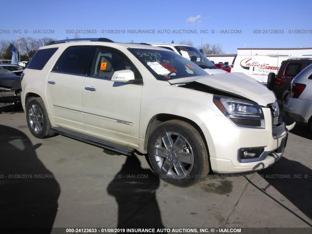 1GKKRTKD9FJ105529 - 2015 GMC ACADIA DENALI WHITE photo 1