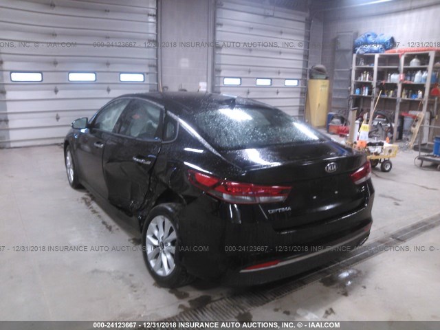 5XXGT4L36JG196612 - 2018 KIA OPTIMA LX/S BLACK photo 3