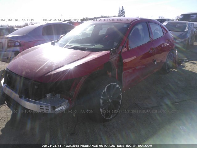 SHHFK7H4XJU413145 - 2018 HONDA CIVIC SPORT RED photo 6