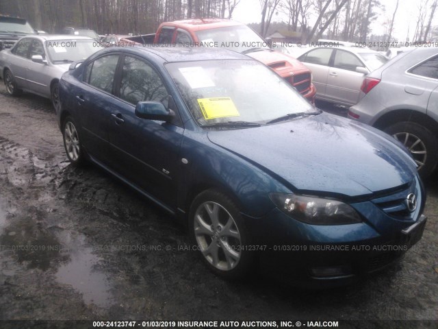 JM1BK323181853217 - 2008 MAZDA 3 S BLUE photo 1