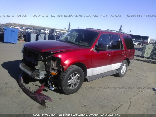1FMFU16525LA31842 - 2005 FORD EXPEDITION XLT RED photo 2